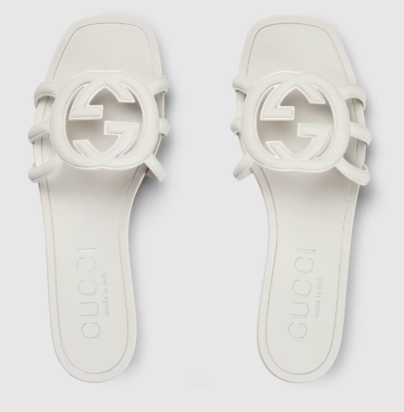 Minimal Luxe Double G Logo Slides – Chic Everyday Flat Sandals-s2 mysite