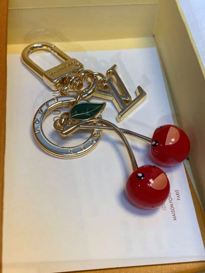 🌟 L- Cherry Keychain: Cute + Luxury, All in One 🍒✨-s2 mysite