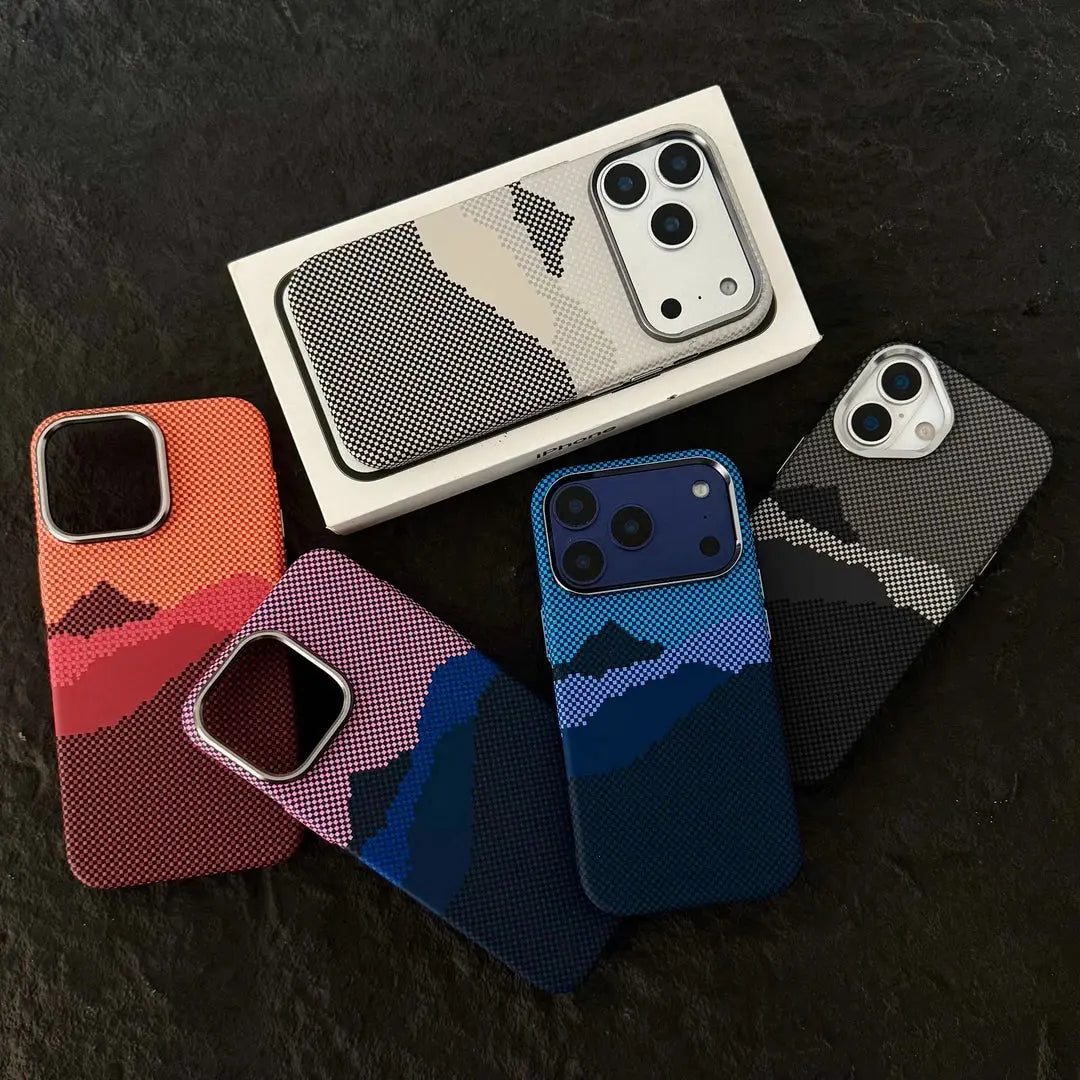 MagSafe-Compatible Phone Case with Abstract Pixel Design-s2 mysite