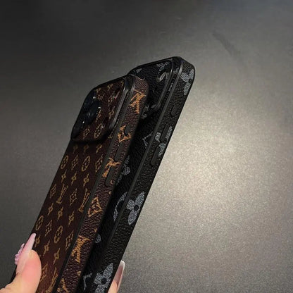 Premium Monogram Leather-Texture iPhone Case-s2 mysite