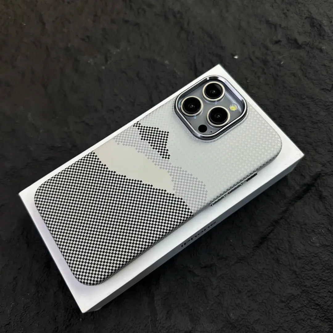 MagSafe-Compatible Phone Case with Abstract Pixel Design-s2 mysite