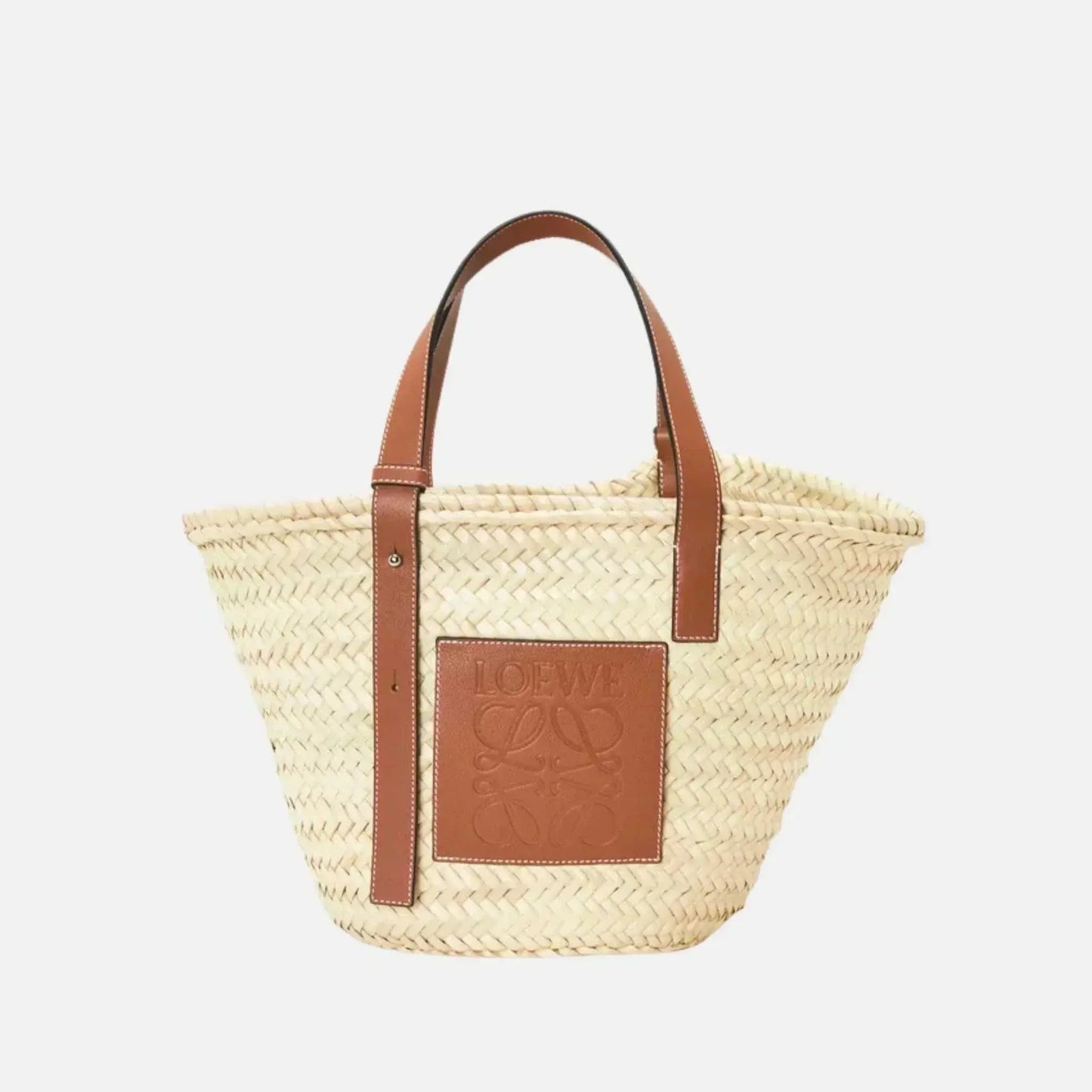 Luxurious Palm Leaf and Natural Tan LYW Basket-18 mysite