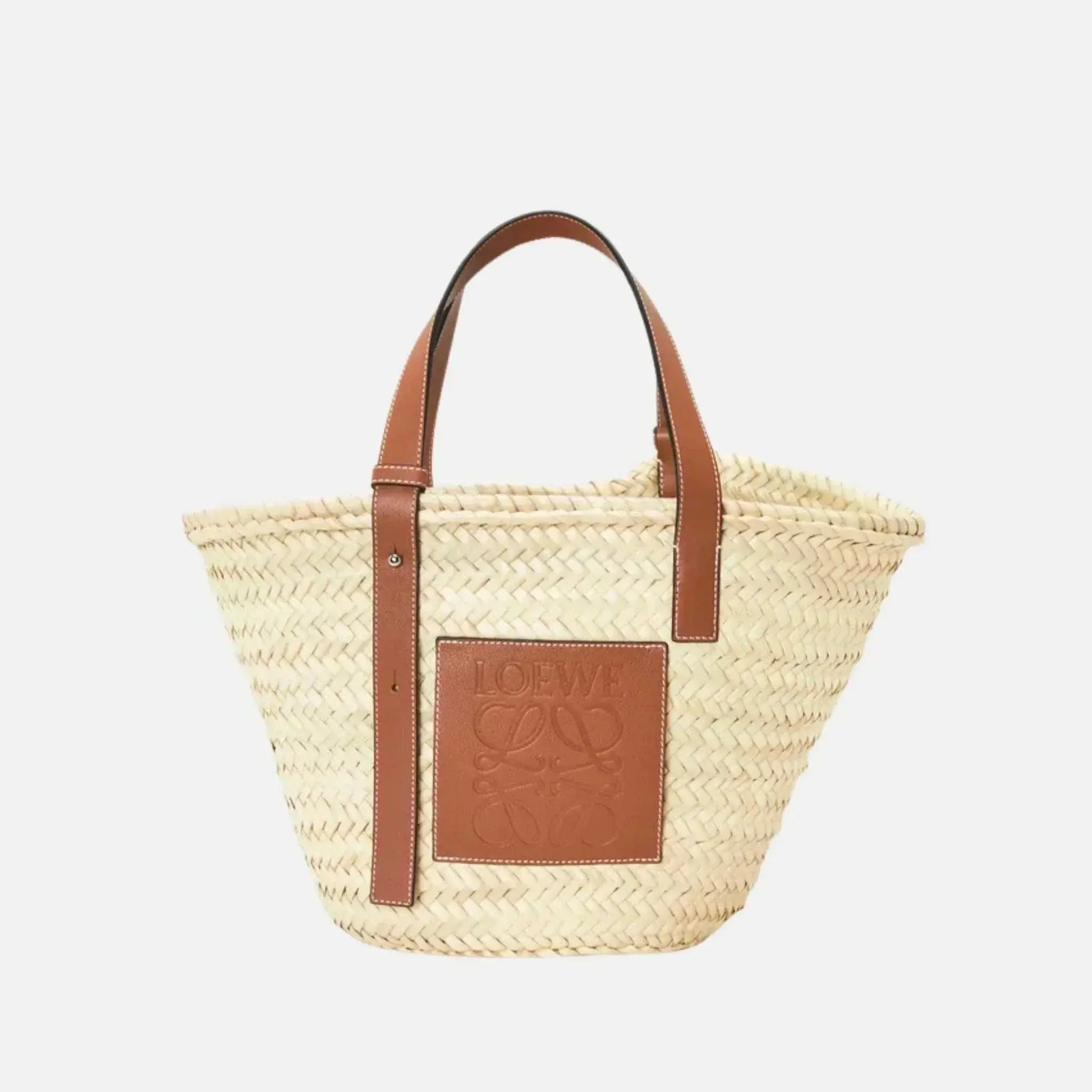 Luxurious Palm Leaf and Natural Tan LYW Basket-18 mysite