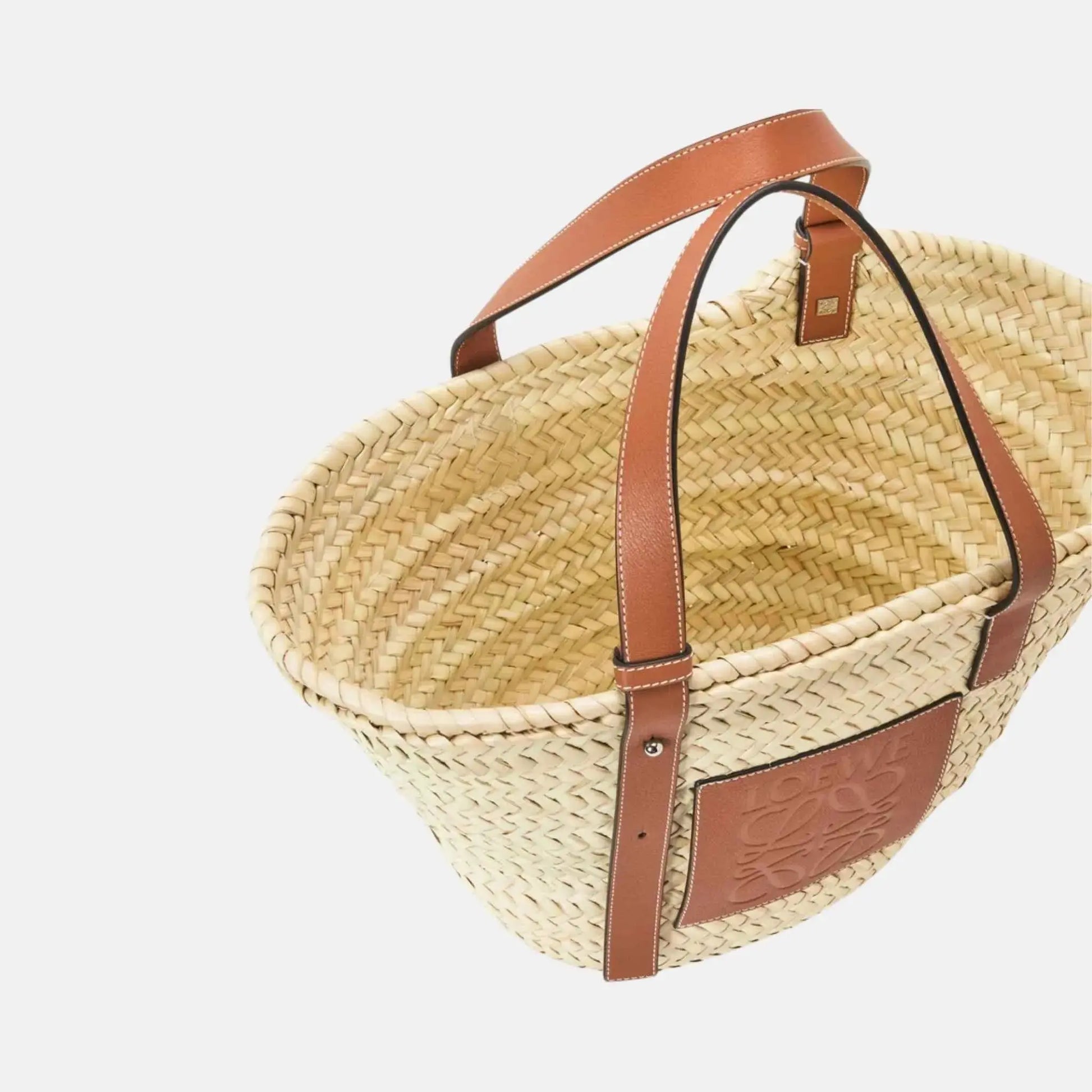 Luxurious Palm Leaf and Natural Tan LYW Basket-18 mysite