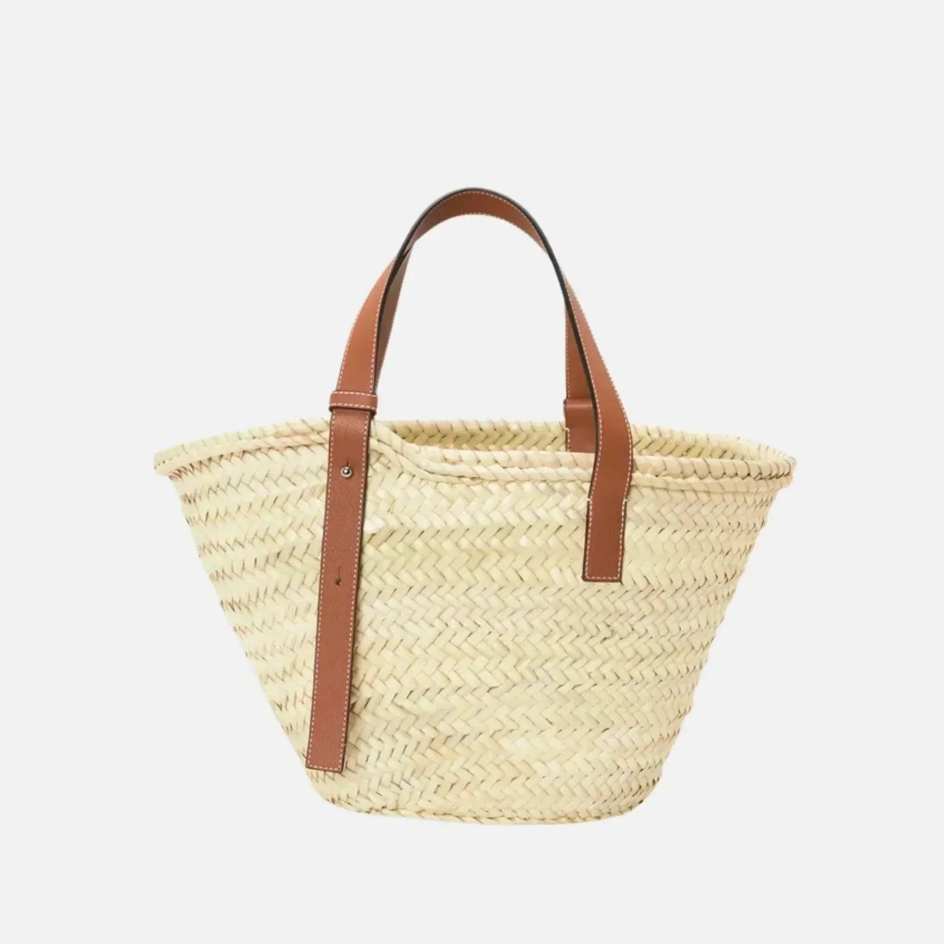 Luxurious Palm Leaf and Natural Tan LYW Basket-18 mysite