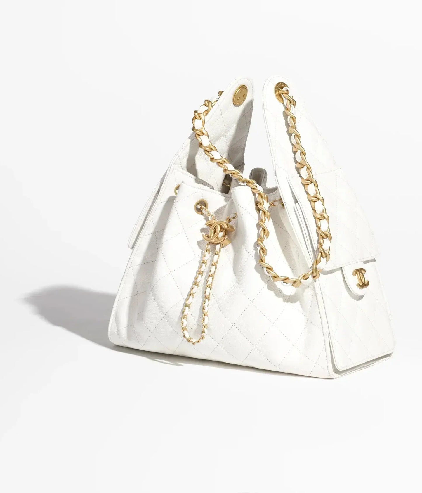 25 Small Handbag Grained Calfskin & Gold-Tone Metal Bag-18 mysite