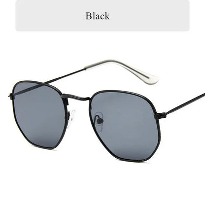 Oulylan Vintage Polygon Sunglasses Women Men Brand Metal Frame Sun Glasses Ladies UV400 Female Luxury Polygonal Sunglass Male--s1 mysite