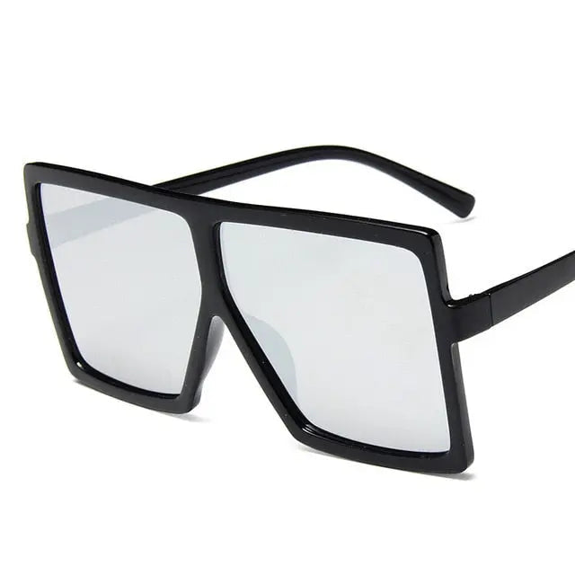 Plastic Oversized Women Sunglasses Square Brand Designer Big Frame Sunglasses For Female UV400 Sun Glasses oculos masculino--s1 mysite
