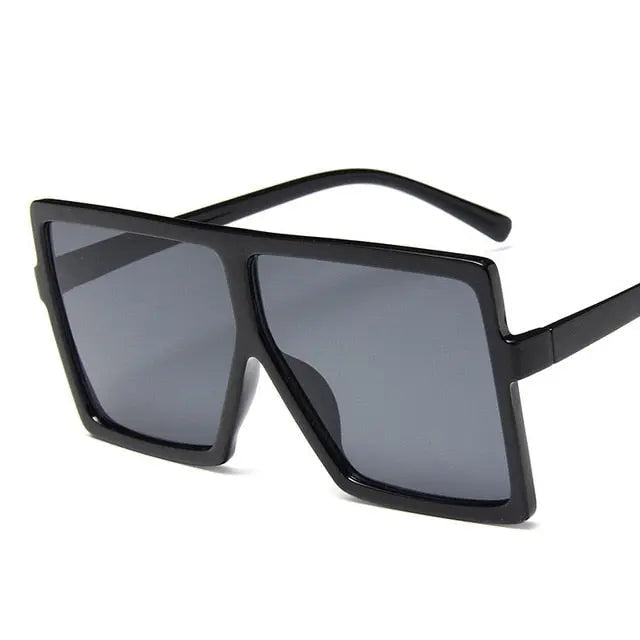 Plastic Oversized Women Sunglasses Square Brand Designer Big Frame Sunglasses For Female UV400 Sun Glasses oculos masculino--s1 mysite
