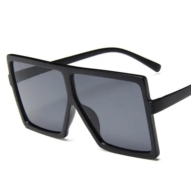 Plastic Oversized Women Sunglasses Square Brand Designer Big Frame Sunglasses For Female UV400 Sun Glasses oculos masculino--s1 mysite