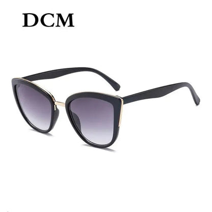 DCM Cateye Sunglasses Women Vintage Gradient Glasses Retro Cat eye Sun glasses Female Eyewear UV400s-sss62 mysite