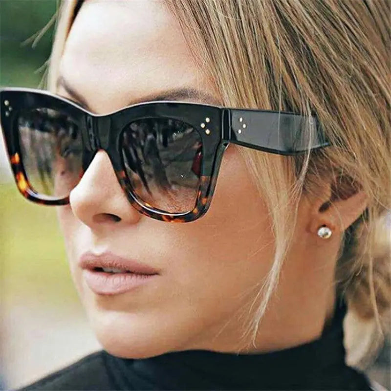 Oulylan Classic Cat Eye Sunglasses Women Vintage Oversized Gradient Sun Glasses Shades Female Luxury Designer UV400 Sunglass--s1 mysite