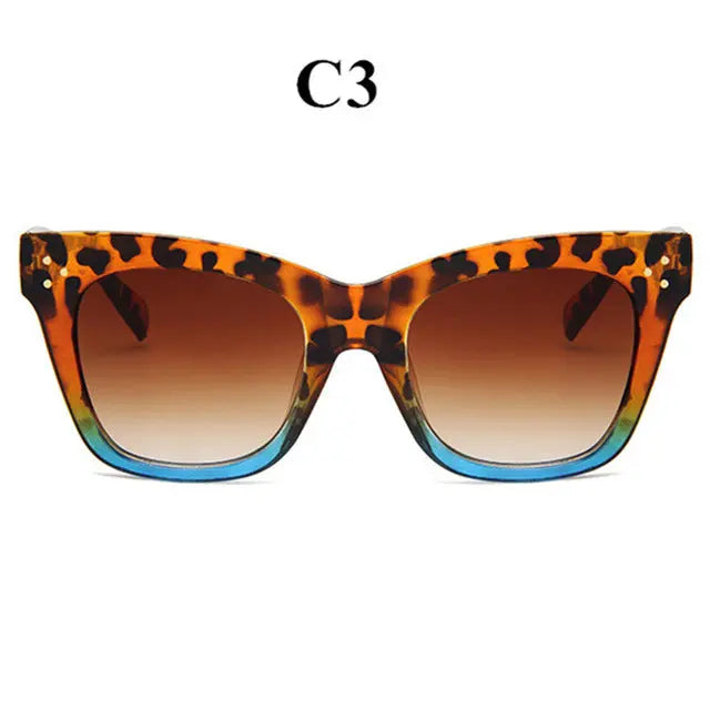 Oulylan Classic Cat Eye Sunglasses Women Vintage Oversized Gradient Sun Glasses Shades Female Luxury Designer UV400 Sunglass--s1 mysite