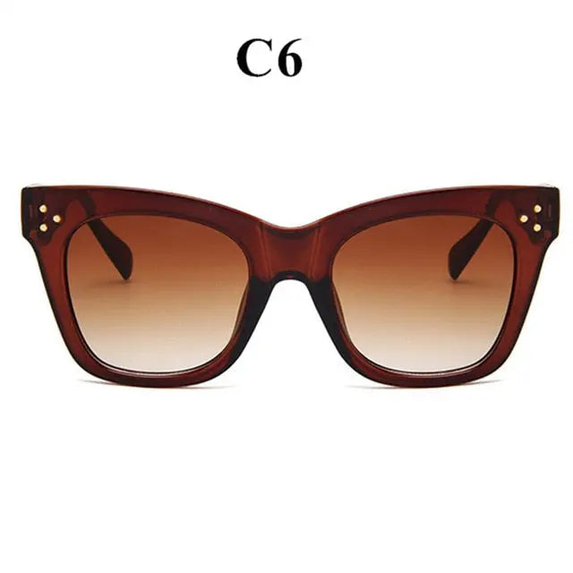Oulylan Classic Cat Eye Sunglasses Women Vintage Oversized Gradient Sun Glasses Shades Female Luxury Designer UV400 Sunglass--s1 mysite