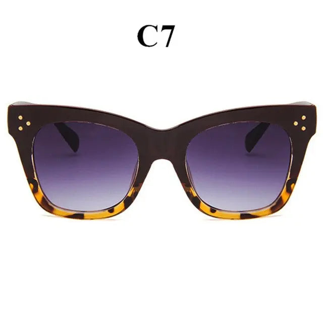Oulylan Classic Cat Eye Sunglasses Women Vintage Oversized Gradient Sun Glasses Shades Female Luxury Designer UV400 Sunglass--s1 mysite