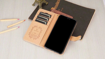 Luxury Monogram Wallet Case for Samsung – Black Checkerboard-1 mysite