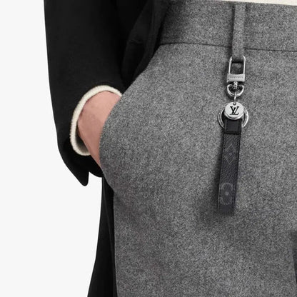 Luxury Leather Keychain – Classic Monogram Design-s2 mysite
