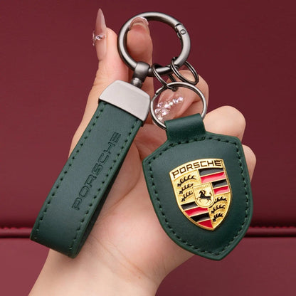 Genuine Leather Porsche Keychain-s2 mysite