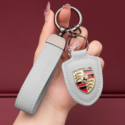 Genuine Leather Porsche Keychain-s2 mysite
