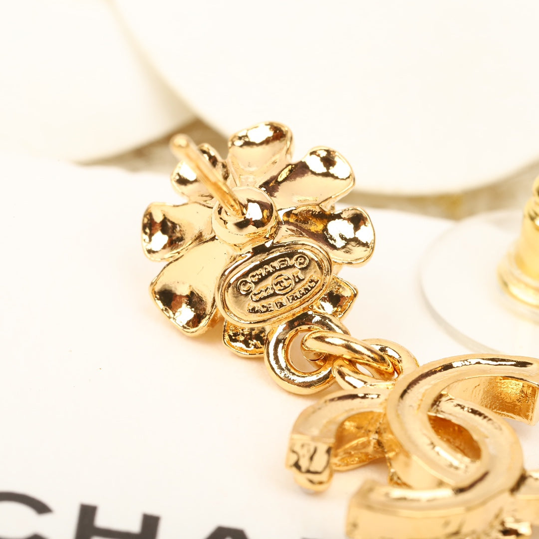 SUNFLOWER CC GOLD MUTIL DIAMONDS DROP EARRINGS mysite