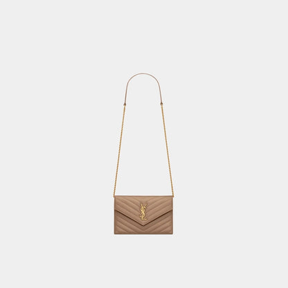 YL- Envelope Chain Wallet In Lambskin-18 mysite