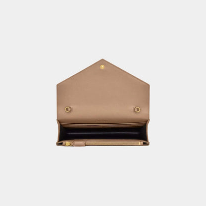 YL- Envelope Chain Wallet In Lambskin-18 mysite