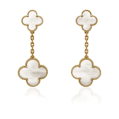WHITE MOP EARRINGS 2 MOTIF mysite